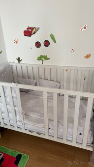 Dětská postýlka s kvalitní matrací + kompletní set povlečení - 2