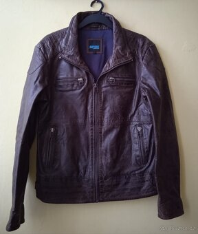 Pánská kožená bunda, velikost L - 2