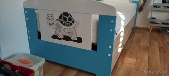 dětská postel 80x180 s roštem a matrací - 2