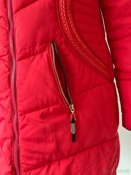 Dámský kabát s náplety vel. L - 2