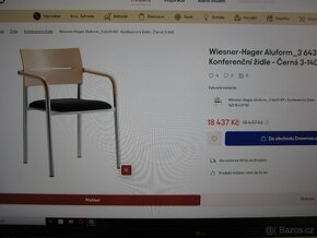 Wiesner-Hager 5x konferenční židle - 2
