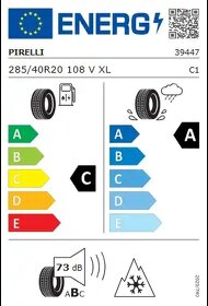 285/40R20 108V, Pirelli, PZERO WINTER - 2