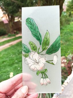 Vitrážová sklíčka 17,5 x 8cm - 2
