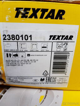 Brzdy Textar Superb 3.6 FSI Passat 3.6 Passat 3.2 - 2