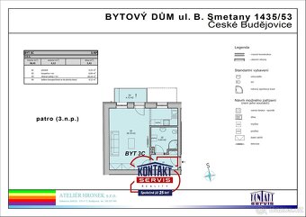 Prodej byty 1+kk, 41 m2 - České Budějovice 3, ev.č. PK-7759 - 2