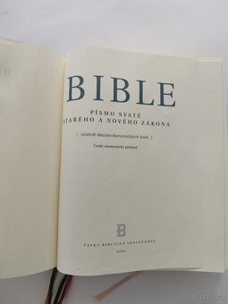 BIBLE - vázaná v pravé telecí kůži NAPA - 2