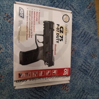 Pistole vzduchová ASG CZ 75 P-07 Duty BLOWBACK CO2 - BB 4,5m - 2
