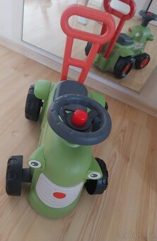 Falk Odrážedlo a chodítko 2v1 traktor Claas světle zelený s - 2