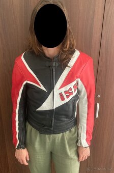 Značková dámská kožená bunda na motorku IXS, vel. 48 - 2