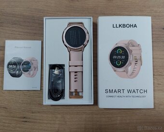 Chytré hodinky S52 – 1,39" volání, IP68, v češtině / růžové - 2