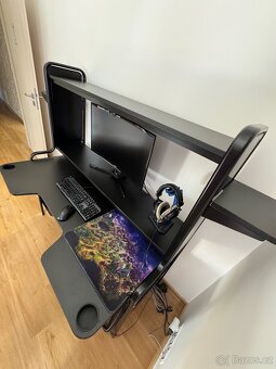 Herní stůl Fredde Ikea černý - 2