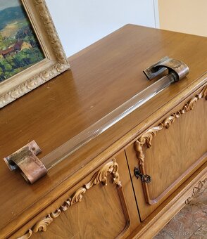 Robustní dveřní madlo Art Deco / vintage klika - 2