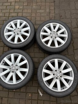 ORIGINÁL Alu Volkswagen PORTO R17, 5x112 - TOP STAV - 2