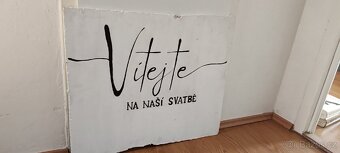 Svatebni cedule +rámeček - 2