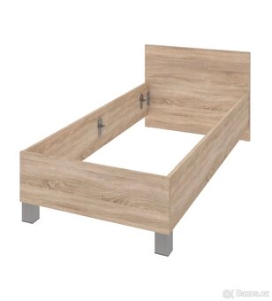 Postel Mega 160, 90x200 cm, dub sonoma - 2