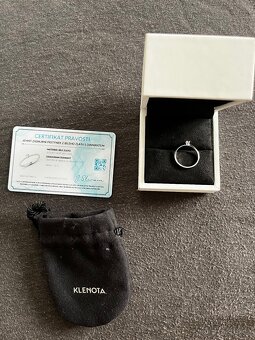 Prsten z bílého zlata s diamantem - 2