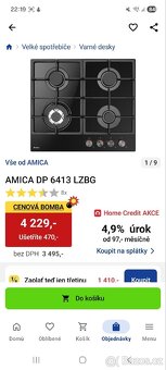 Plynová varná deska Amica - 2