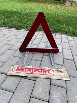 Výstražný trojúhelník retro - 2
