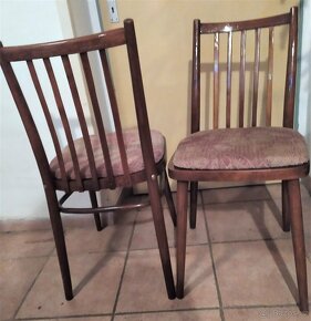 Nabízím dvě čalouněné a restaurované židle Ton - 2