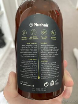 4x Zázvorový šampon PLUSHAIR proti vypadávání vlasů (250 ml) - 2