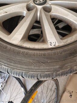 Prodám alu pro 5x114,3 r17 Hyundai i40+zimní pneu - 2