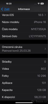 iPhone 16 černý 128 GB - 2