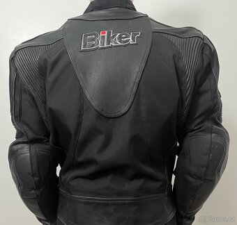 Kožená motorkářská bunda - 2