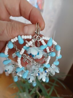 Velké zdobené  kruhy, náušnice bižuterie - 2