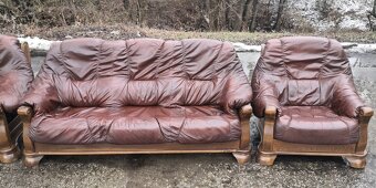 Kožená sedací souprava 3+1+1 - 2