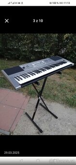 YAMAHA psr e343+stojan+nová,kož.stolička+čs.návcd - 2