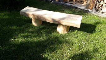 Lavice, lavička, dubový masív, dub, dubuvý stůl - 2