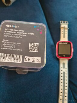 Dětské hodinky na volání Helmer KW 802 červené - 2