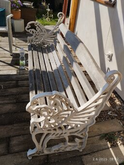 Litinová lavička akát - 2