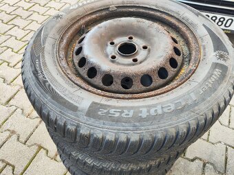 Plechovka 5x112  r15 pneu zimní 195/65 r15 Hankook - 2