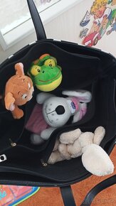 Černá kabelka s puntíky-TOP STAV - 2