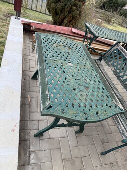 Zahradni sezeni stolek lavičky - 2