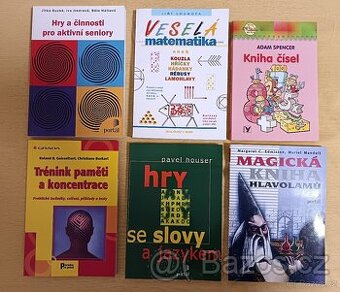 Mix knih - hádanky, trénink paměti,hlavolamy,andulka - 2
