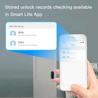 Wifi inteligentní zámek, otisk prstu WiFi Tuya - 2