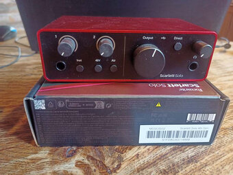 Focusrite scarlett solo + Behringer TUBEULTRAGAIN MIC500USB - 2