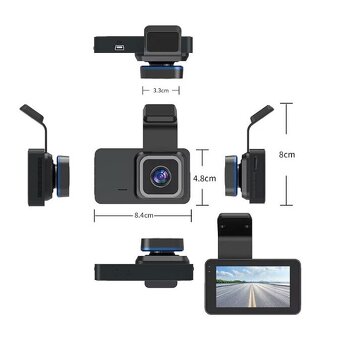 Kamera do auta s displejem a WiFi - Full HD - 2