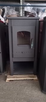 Krbová kamna NERA ECO, teplovzdušná 5,4 kW, antracitová - 2