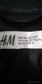 Černá bundička H&M vel. 152, 11/12 r. - 2