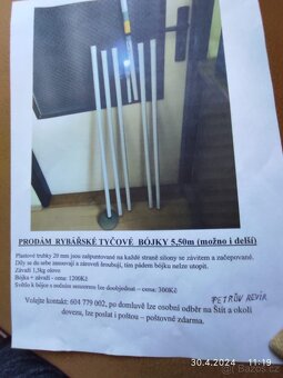 Rybářské tyčové bójky - 2