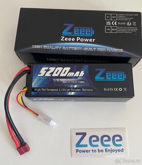 Baterie Zeee 3S LiPo 5200mAh 11,1V 80C s konektorem T -2ks - 2