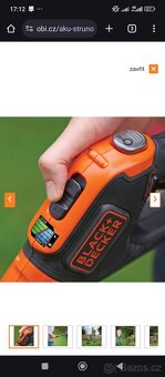 Prodám křovinořez Black Decker bez Aku baterie - 2