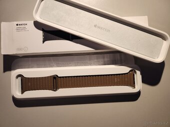 Kožený řemínek Apple Watch Leather loop hnědý - 2