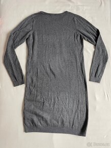 Šedé dámské strečové šaty - vel M/L - 2