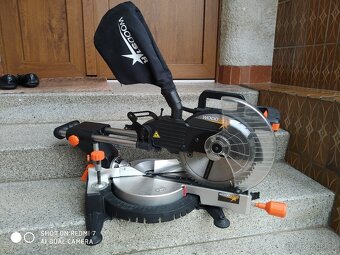Prodám VELKOU pokosovou pilu s posuvem WOODSTAR -PRŮŘEZ cca - 2