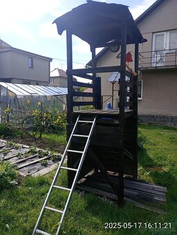 Zahradní skluzavka věž kormidlo dalekohled - 2