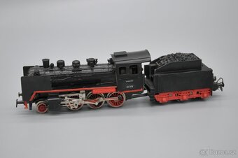H0 GÜTZOLD Parní lokomotiva BR 24 004 s tendrem DR OSVĚTLENÁ - 2